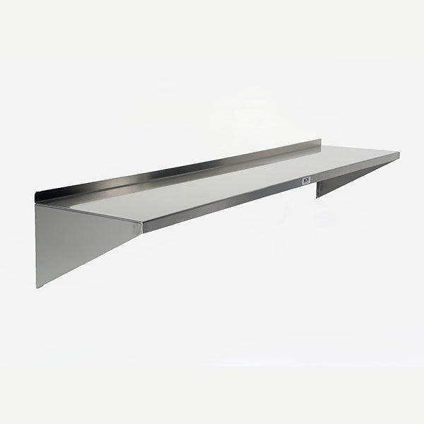 Midcentral Medical 48"Wide x 18" Deep Stainless Steel Wall Shelf MCM693